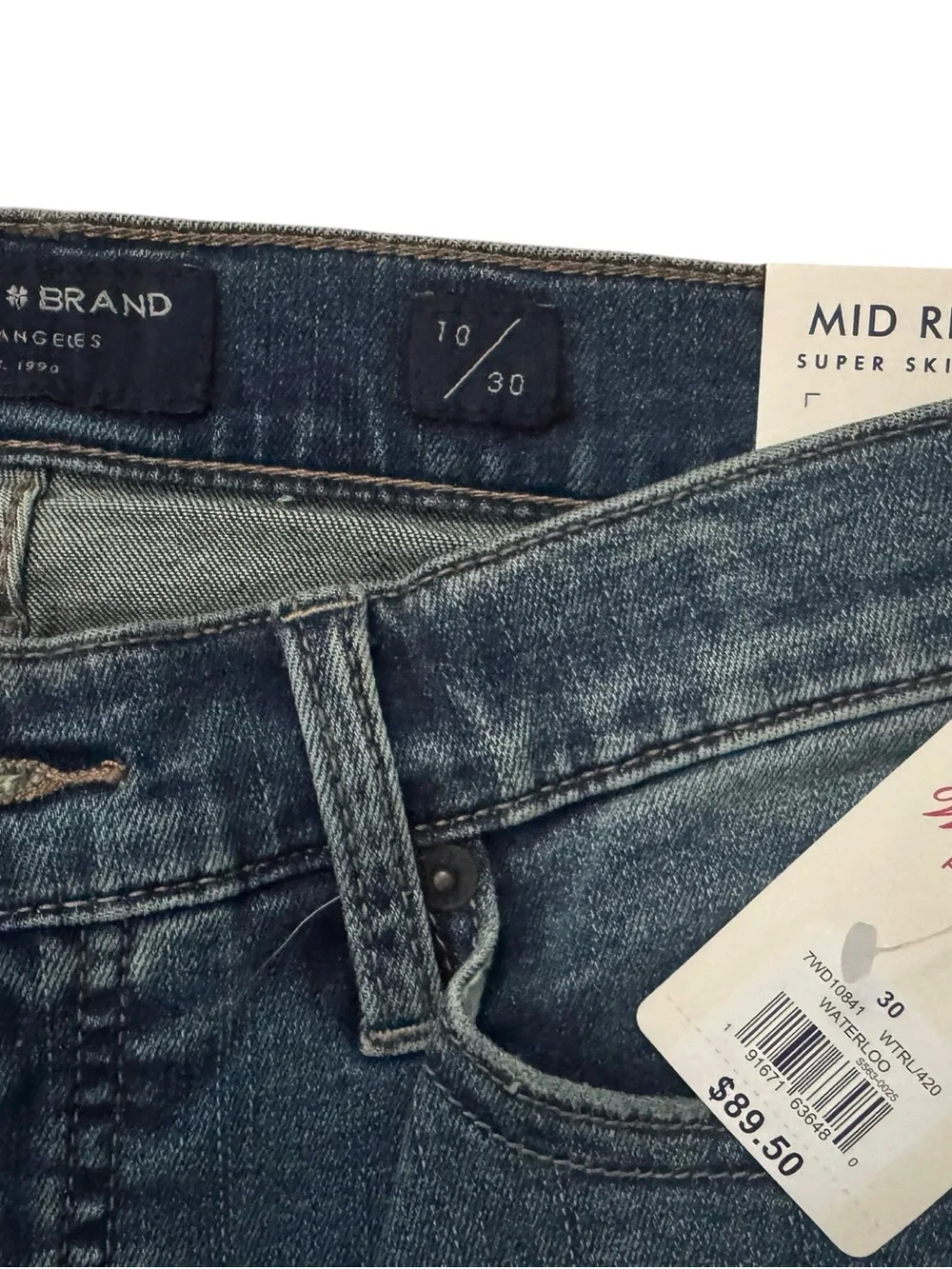 NWT Lucky brand Ava Mid Rise Super Skinny Jeans - Blue